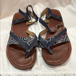 Tom’s Lexie Denim Flat Women’s Sandals